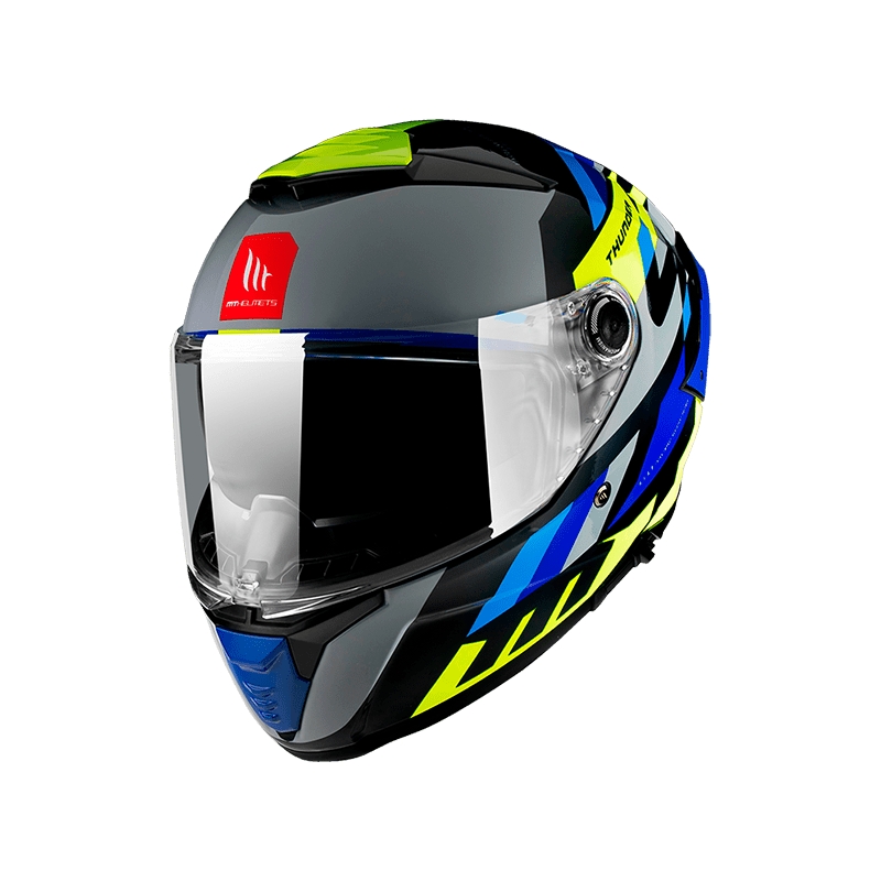 MT FF118SV Thunder 4 SV ERGO E17 kask motocyklowy integralny szaro-niebiesko-zielony