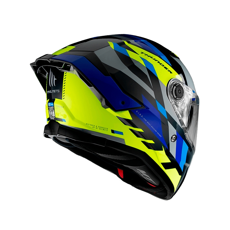 MT FF118SV Thunder 4 SV ERGO E17 kask motocyklowy integralny szaro-niebiesko-zielony