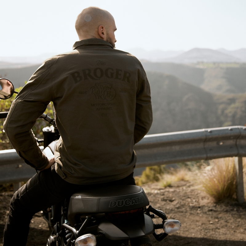 BROGER Montana kurtka motocyklowa oliwkowa zieleń wyprzedaż