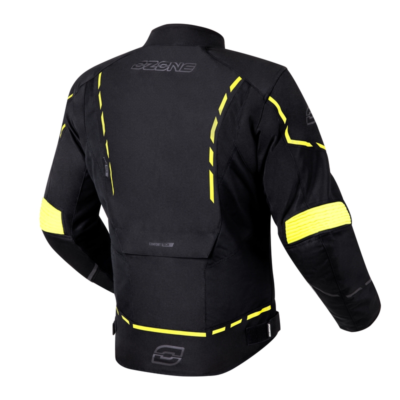 Kurtka motocyklowa Ozone Jet II czarno-fluo żółta wyprzedaż