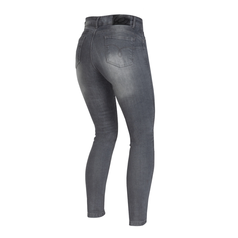 Damskie jeansy motocyklowe Ozone Striker SF Grey