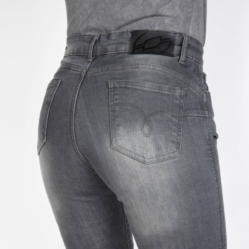 Damskie jeansy motocyklowe Ozone Striker SF Grey