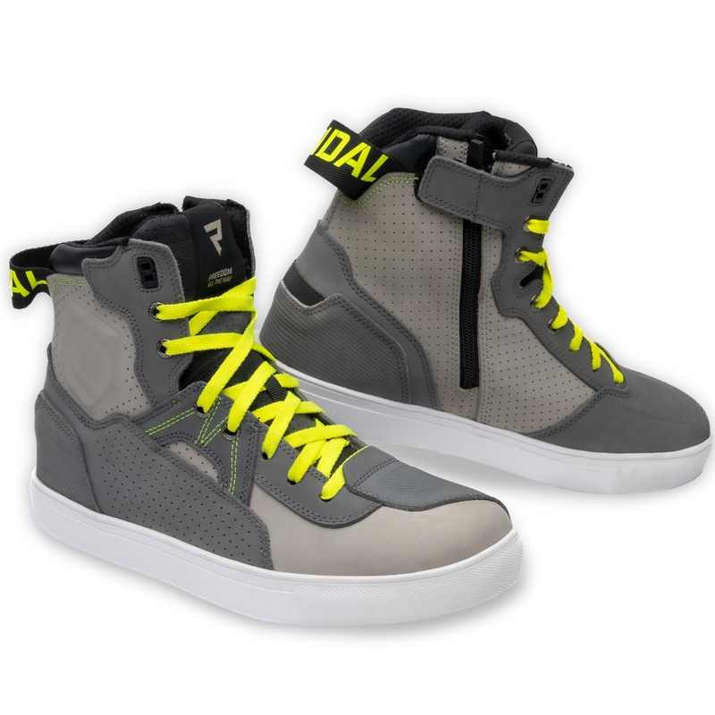 Buty motocyklowe Rebelhorn Vandal grey-fluo yellow. wyprzedaż