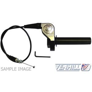 Fast action twistgrip 600A Venhill S01-4-057/9 including cable