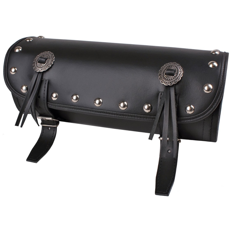 Rolka skórzana na motocykl RSA-Maxi z ozdobami