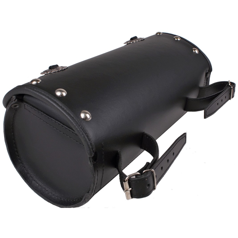 Rolka skórzana na motocykl RSA-Maxi z ozdobami