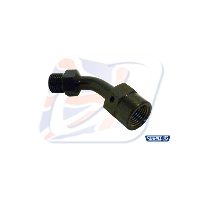 Swivel joint Venhill POWERHOSEPLUS 45 deg 1/8TH BSP black