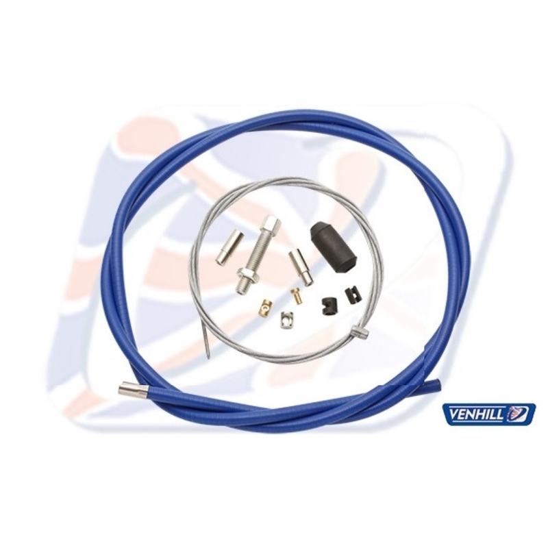 Universal clutch cable kit Venhill 1,35m Blue