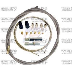 Universal throttle cable kit Venhill U01-4-100-GY 1,35m (2 stroke) Grey