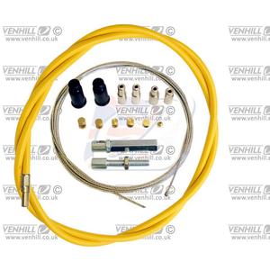 Universal throttle cable kit Venhill U01-4-100-YE 1,35m (2 stroke) Yellow