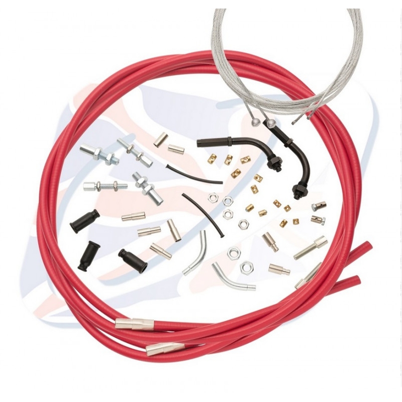 Universal throttle cables Venhill for 888 Red