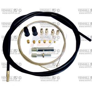 Universal throttle cable kit Venhill U01-4-102-BK 2,35m (2 stroke) Black