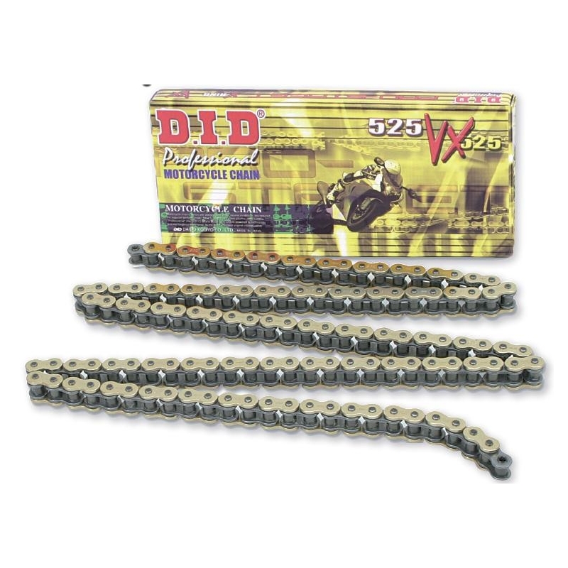 VX series X-Ring chain D.I.D Chain 525VX3 118 L Gold/Black