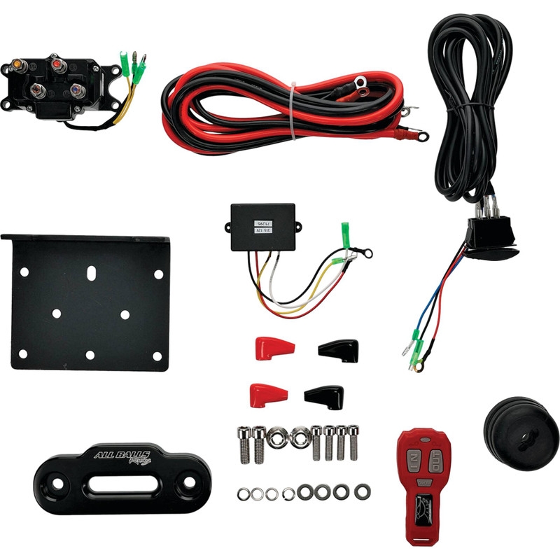Winch All Balls Racing AB 4500LB 4-Bolt synthetic