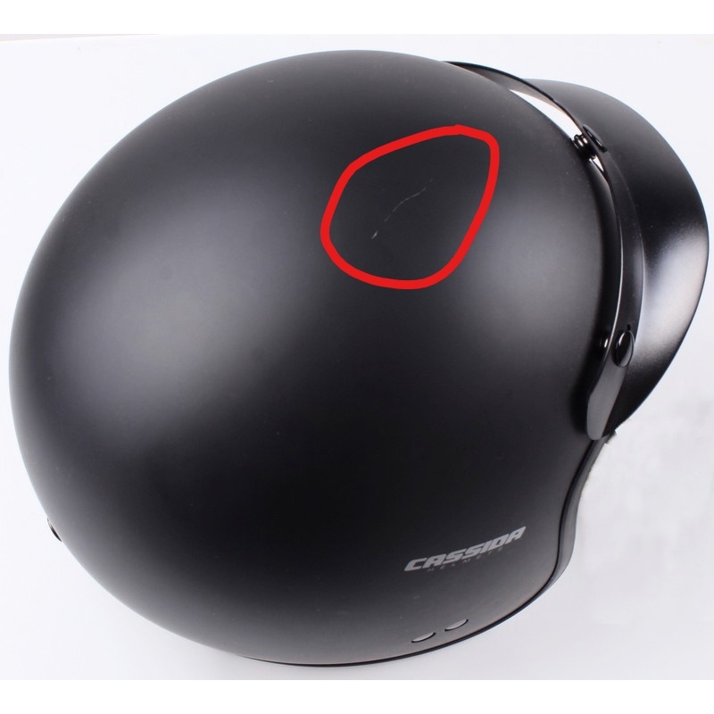 Kask moto otwarty Cassida Oxygen czarny -smaz