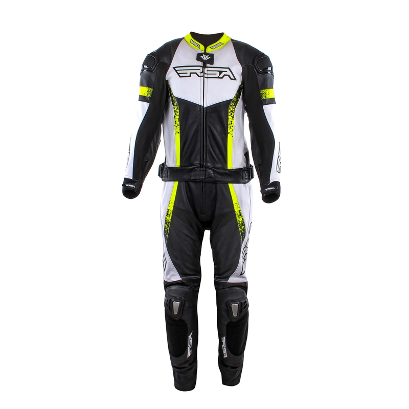 Męski kombinezon RSA Impola black-white-fluo yellow jumpsuit outlet wyprzedaż