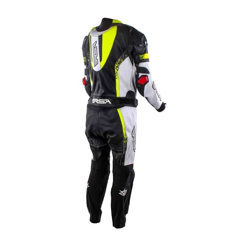 Męski kombinezon RSA Impola black-white-fluo yellow jumpsuit outlet wyprzedaż