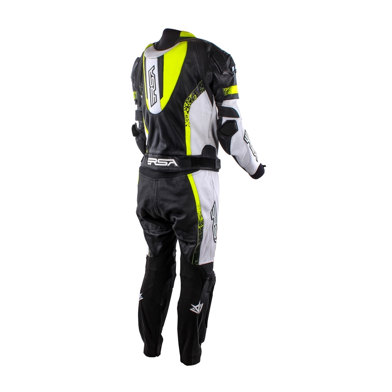 Męski kombinezon RSA Impola II black-white-fluo yellow jumpsuit outlet. wyprzedaż