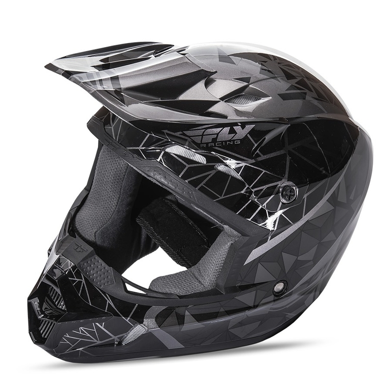 Motocrossowy kask FLY Racing Kinetic CRUX - USA czarny wyprzedaż