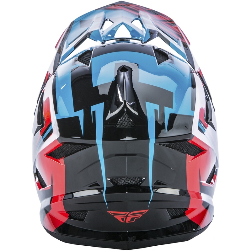 Motokrosowy kask FLY Racing DEFAULT - USA niebiesko-czerwony