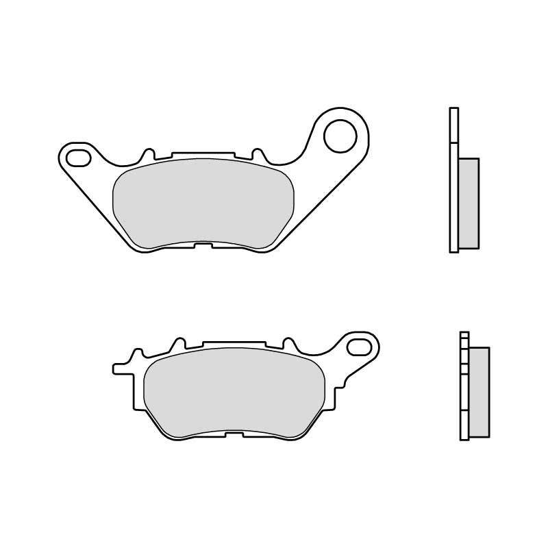 Brake pads BREMBO CC ROAD for YAMAHA YP 125 X-MAX 2017-2026, YAMAHA CZD 300 X-Max 2017-2023