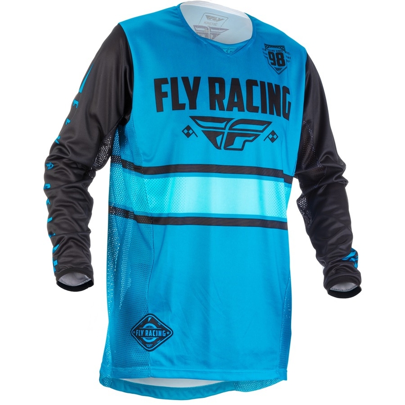 Motocrossowa koszulka FLY Racing Kinetic ERA 2018 - USA niebiesko-czarna