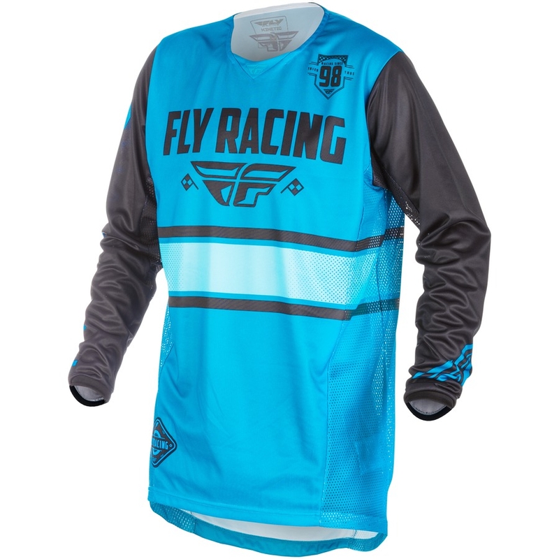 Motocrossowa koszulka FLY Racing Kinetic ERA 2018 - USA niebiesko-czarna