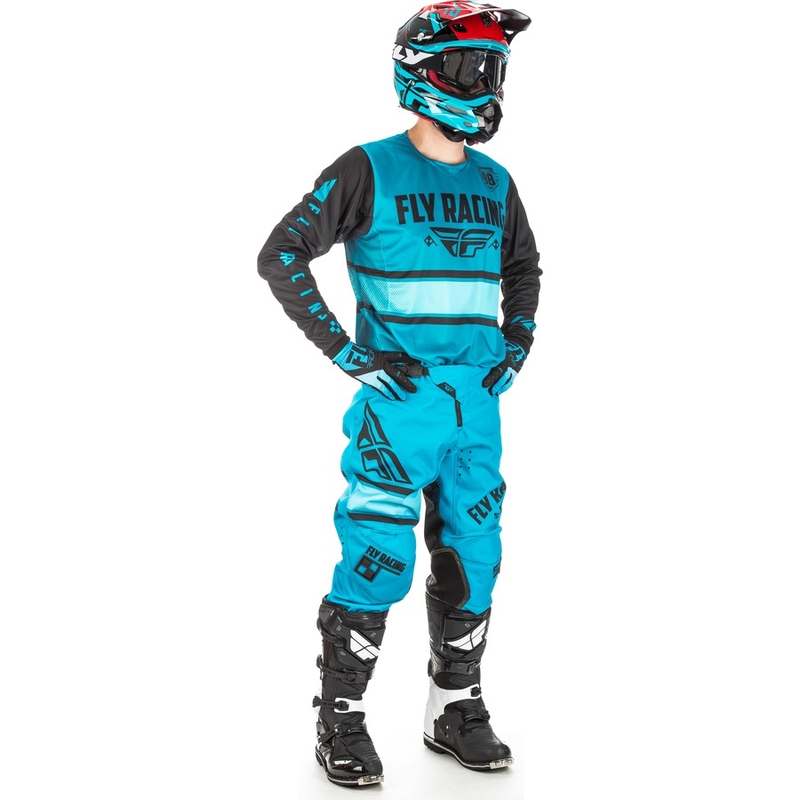 Motocrossowa koszulka FLY Racing Kinetic ERA 2018 - USA niebiesko-czarna