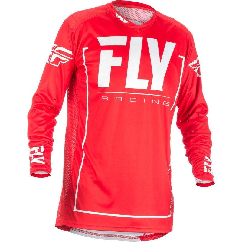 Motokrosowa koszulka FLY Racing LITE 2018 - USA czerwono-biała