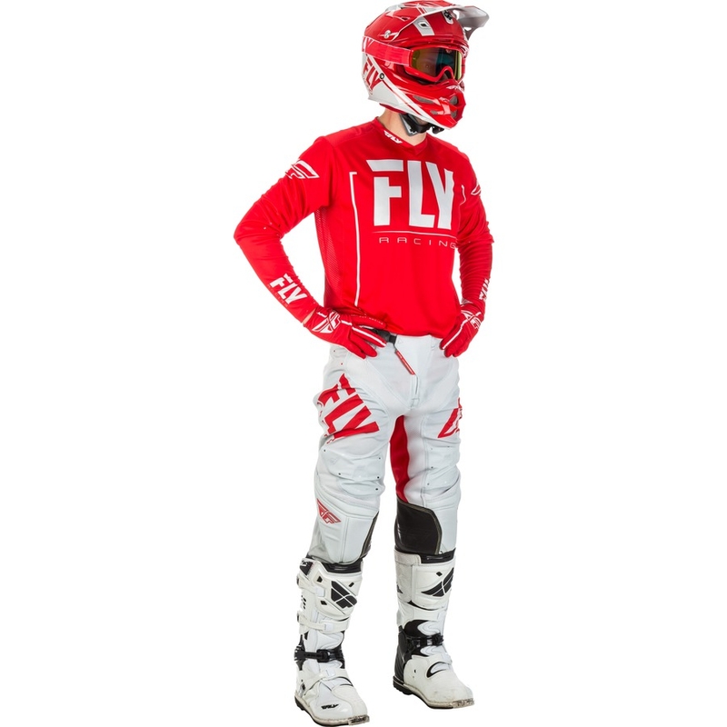 Motokrosowa koszulka FLY Racing LITE 2018 - USA czerwono-biała