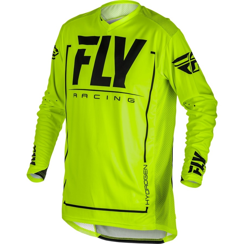 Motokrosowa koszulka FLY Racing LITE 2018 - USA czarno-fluo żółta