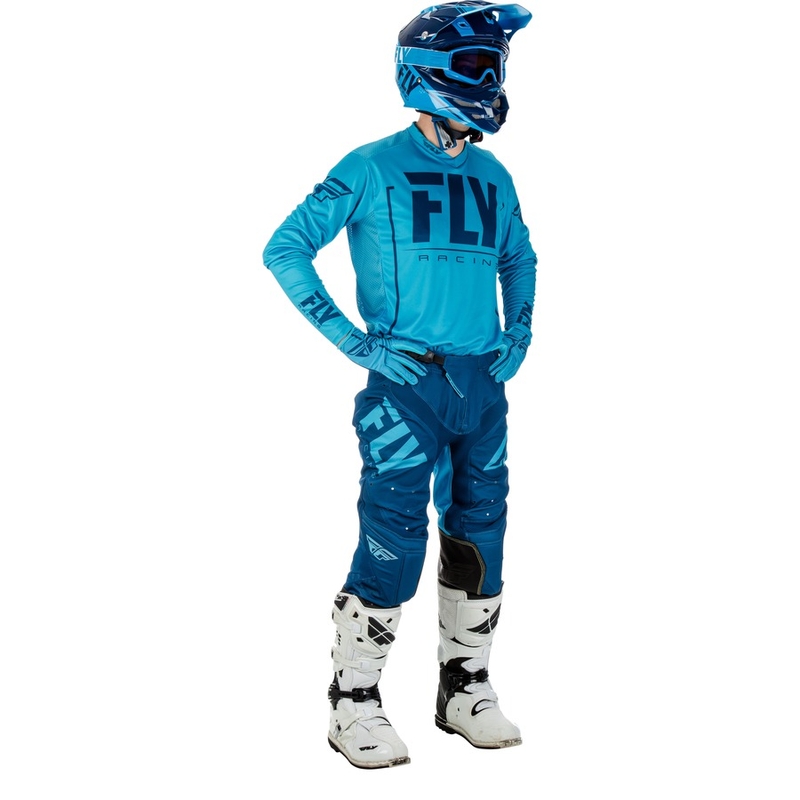 Motokrosowa koszulka FLY Racing LITE 2018 - USA niebieska