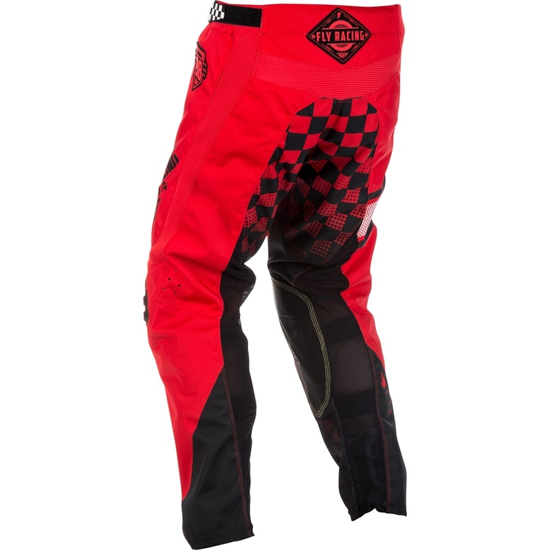 Motocrossowe spodnie FLY Racing Kinetic ERA 2018 - USA czerwono-czarne