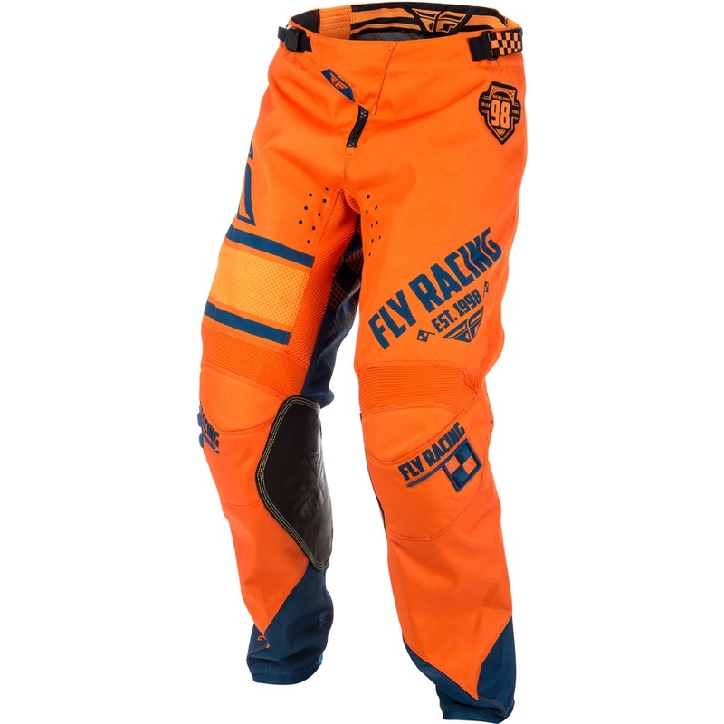 Motocrossowe spodnie FLY Racing Kinetic ERA 2018 - USA pomarańczowo-niebieskie