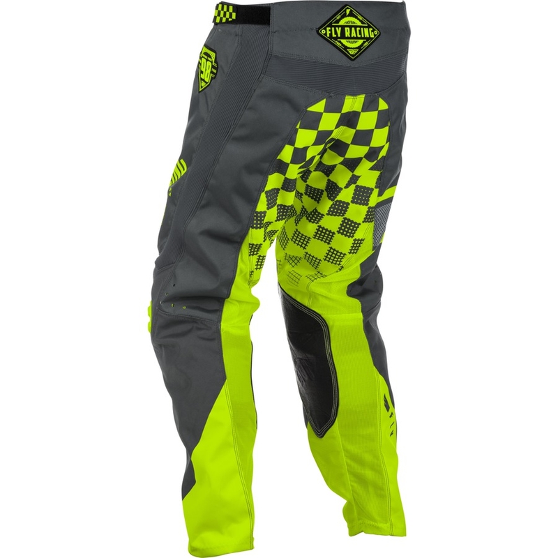 Motocrossowe spodnie FLY Racing Kinetic ERA 2018 - USA szaro-fluo żółte wyprzedaż