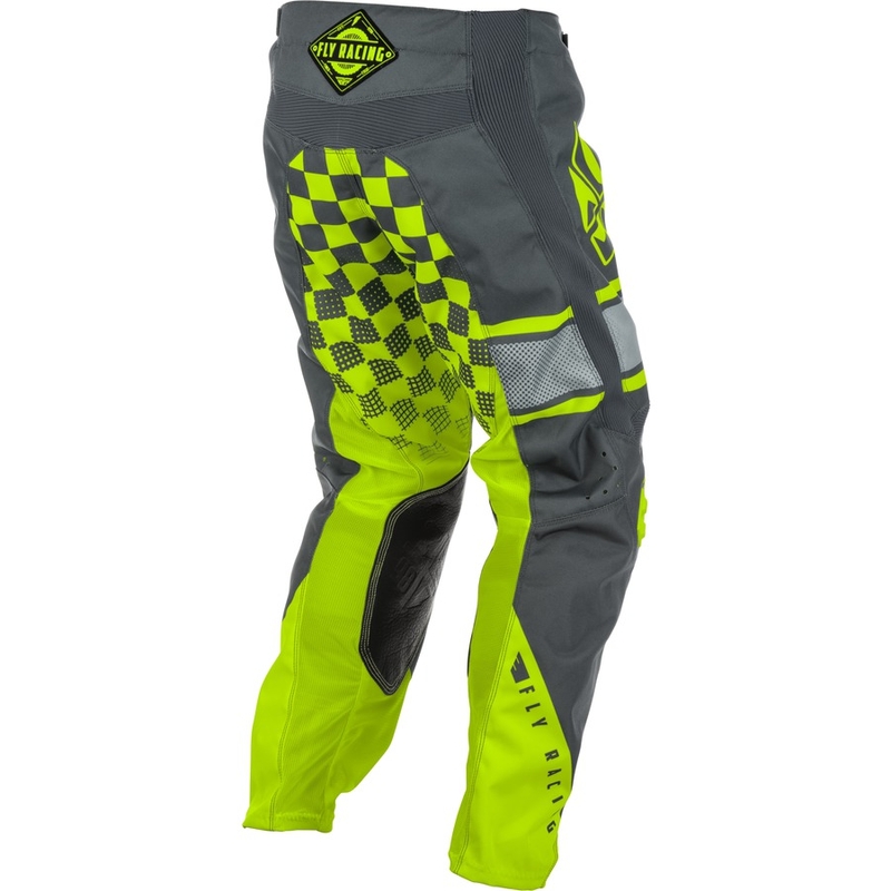 Motocrossowe spodnie FLY Racing Kinetic ERA 2018 - USA szaro-fluo żółte wyprzedaż
