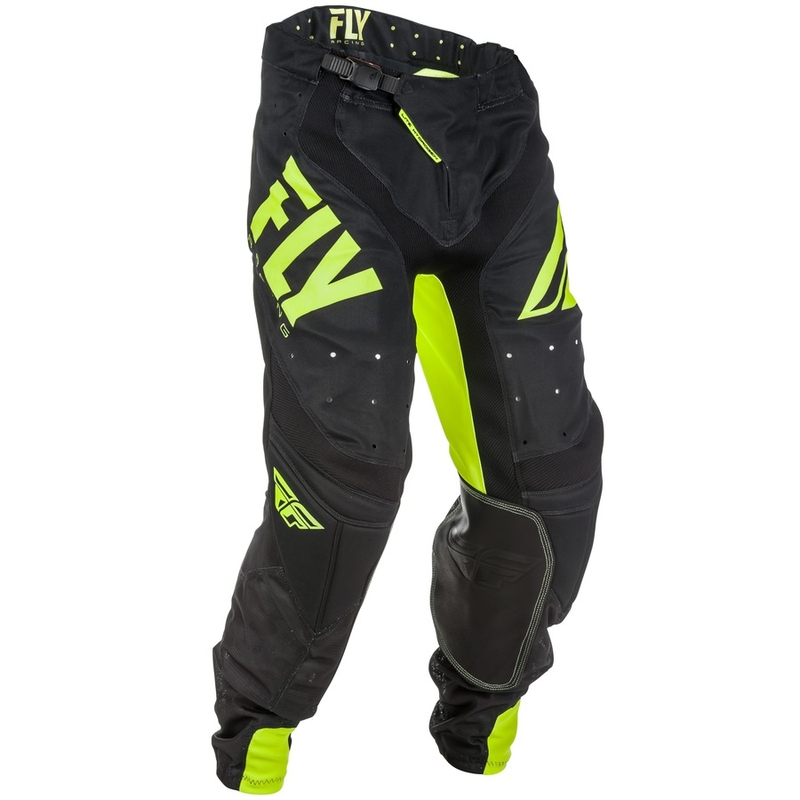 Motokrosowe spodnie FLY Racing LITE 2018 - USA czarno-fluo żółte