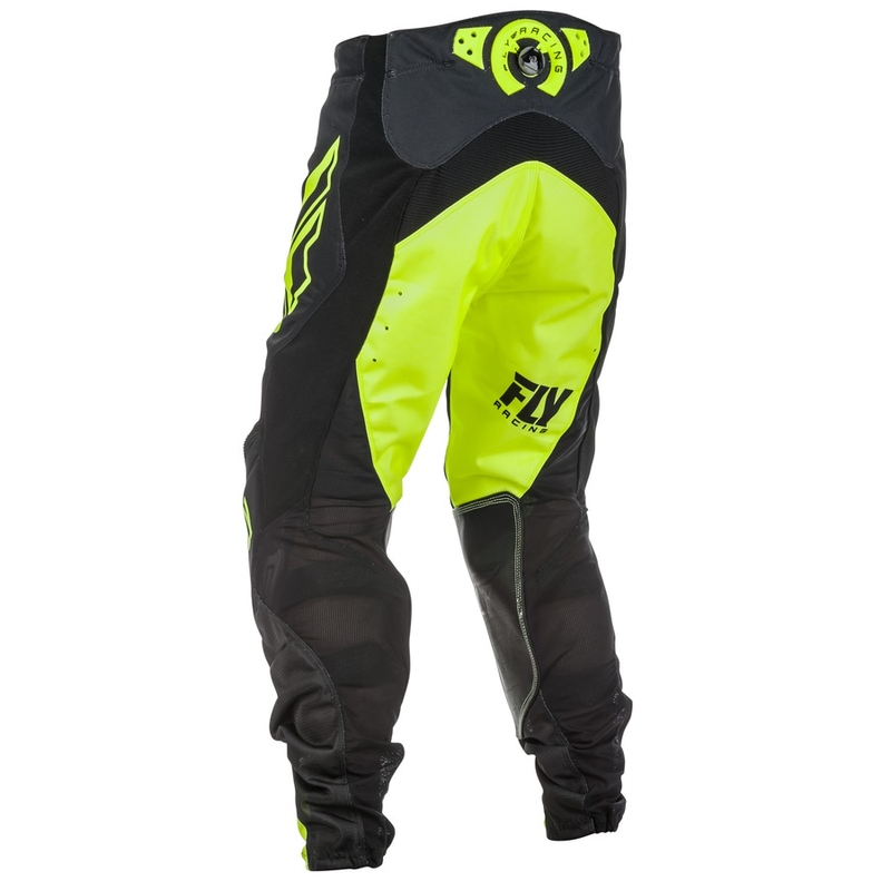 Motokrosowe spodnie FLY Racing LITE 2018 - USA czarno-fluo żółte