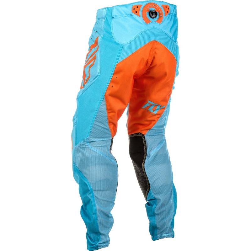 Motokrosowe spodnie FLY Racing LITE 2018 - USA pomarańczowo-niebieskie