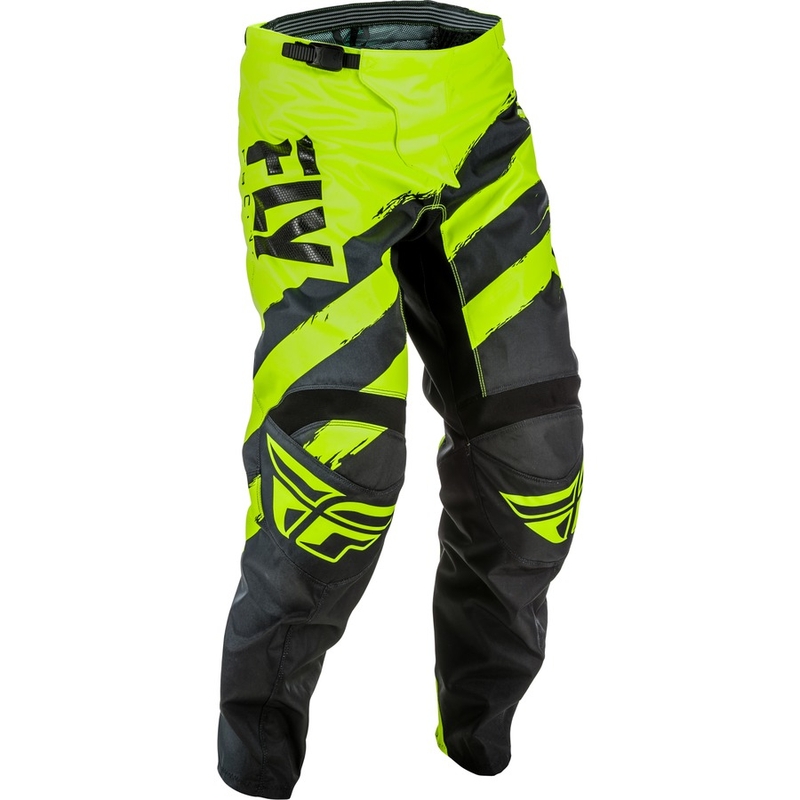 Motocrossowe spodnie FLY Racing F-16 2018 - USA czarno-fluo żółte