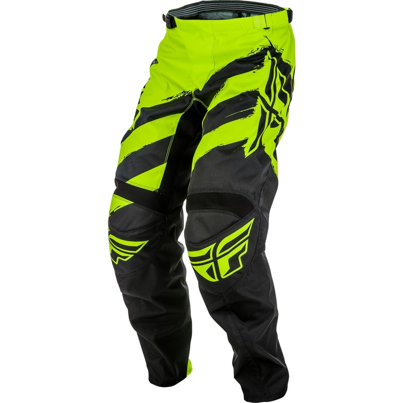 Motocrossowe spodnie FLY Racing F-16 2018 - USA czarno-fluo żółte