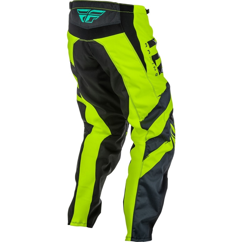 Motocrossowe spodnie FLY Racing F-16 2018 - USA czarno-fluo żółte