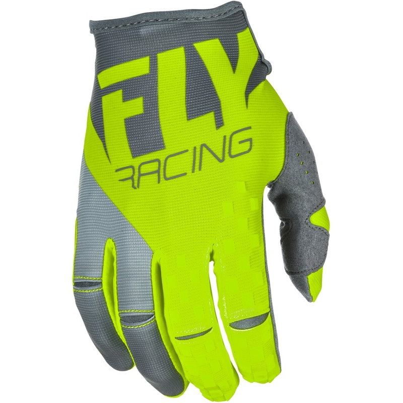 Motokrosowe rękawice FLY Racing Kinetic 2018 - USA szaro-fluo żółte