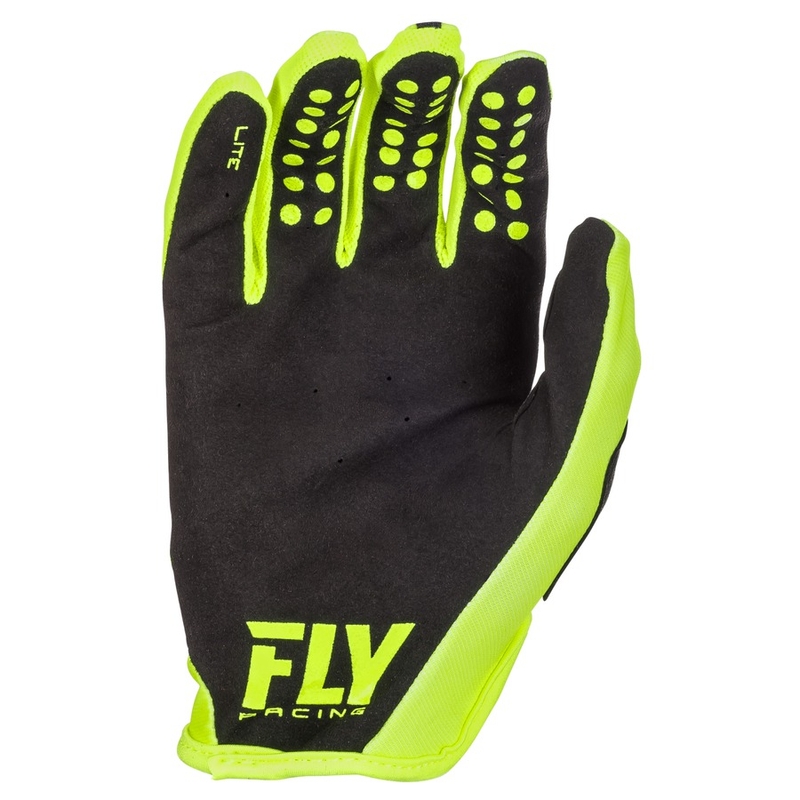 Motokrosowe rękawice FLY Racing LITE 2018 - USA czarno-fluo żółte