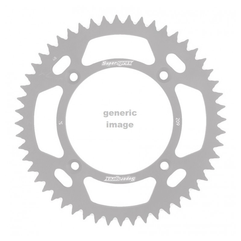 Rear ALU sprocket SUPERSPROX black 54T, 420