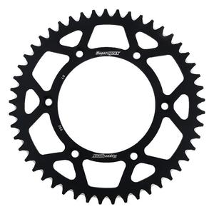 Rear ALU sprocket SUPERSPROX RAL-990:49-BLK black 49T, 520