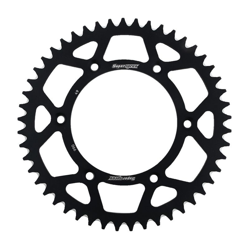 Rear ALU sprocket SUPERSPROX black 49T, 520