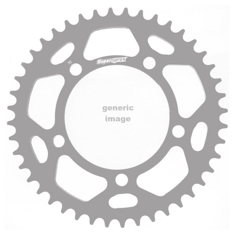 Rear ALU sprocket SUPERSPROX blue 53T, 428 wyprzedaż