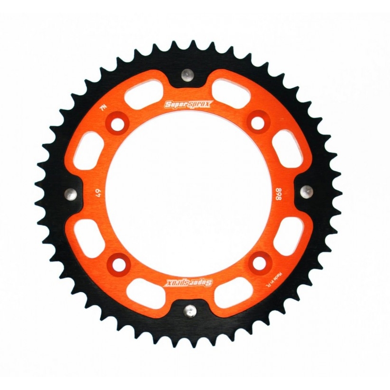Rear sprocket SUPERSPROX STEALTH orange 49T, 428