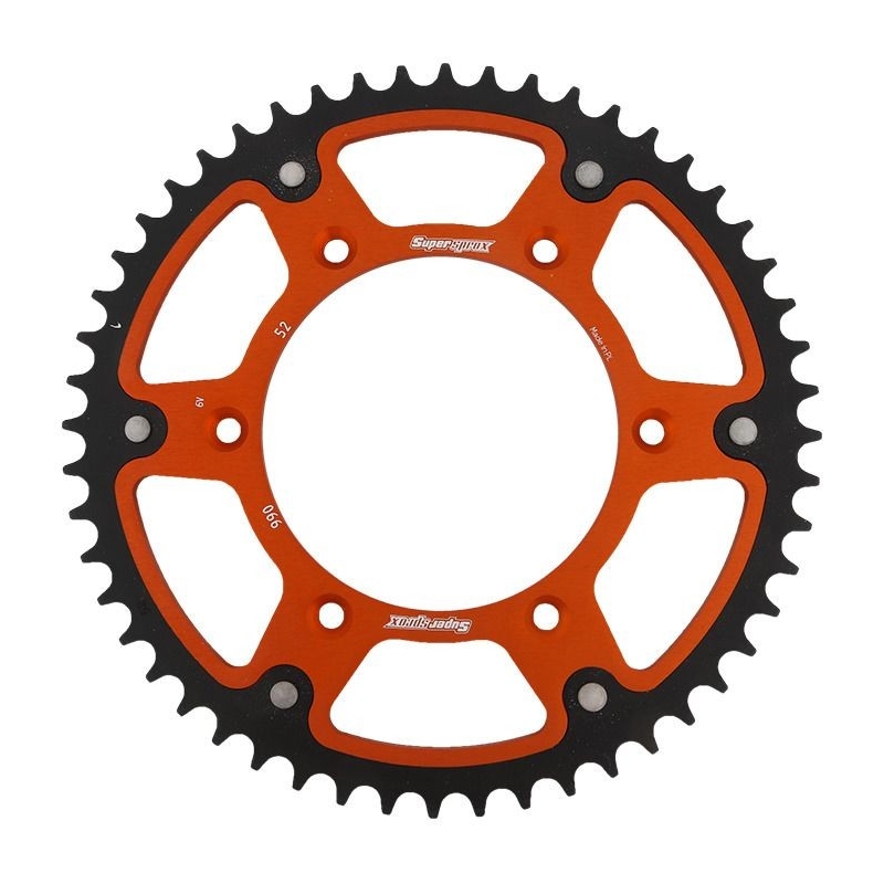 Rear sprocket SUPERSPROX STEALTH orange 52T, 520
